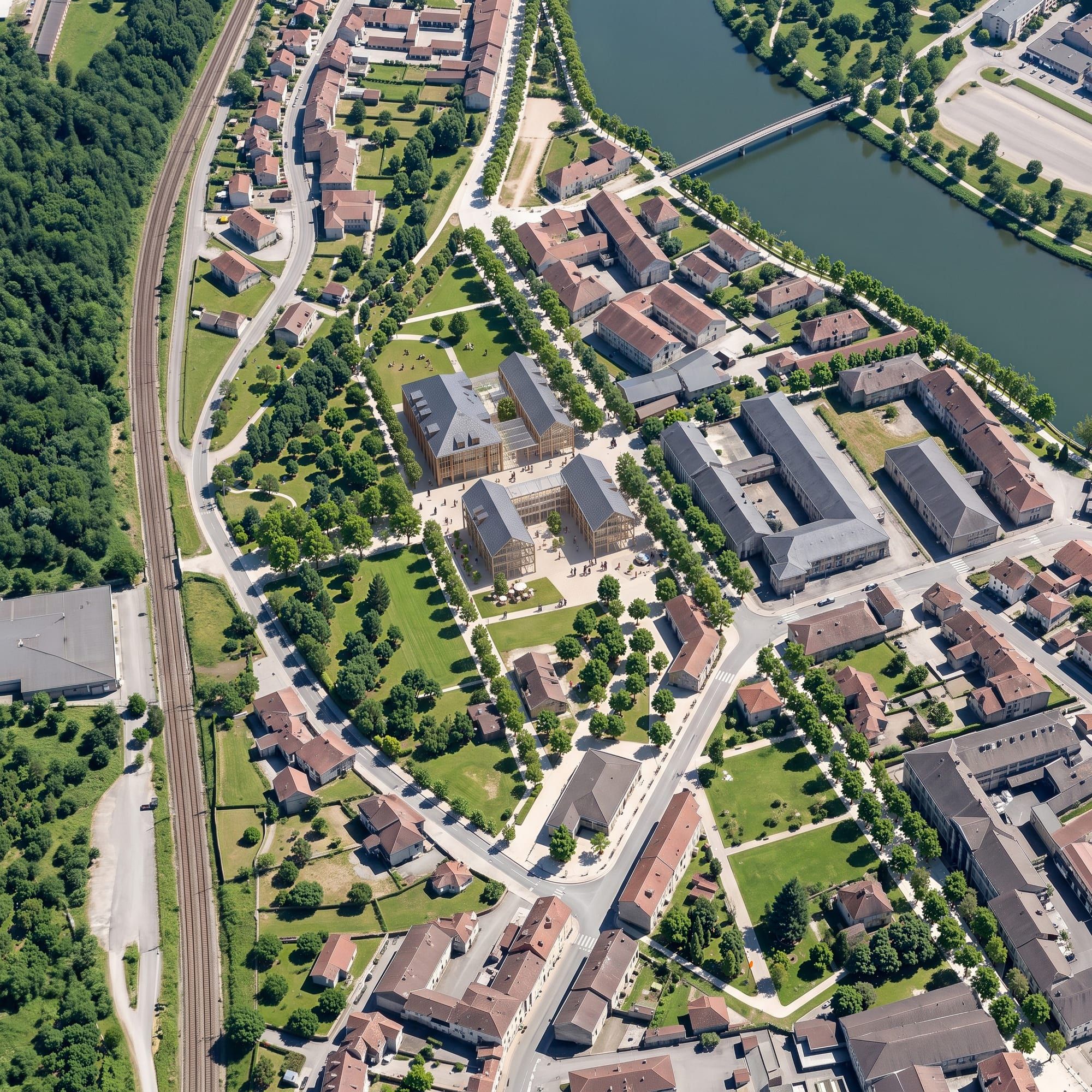 Perspective du projet de requalification du quartier Saint-Antoine à Épinal